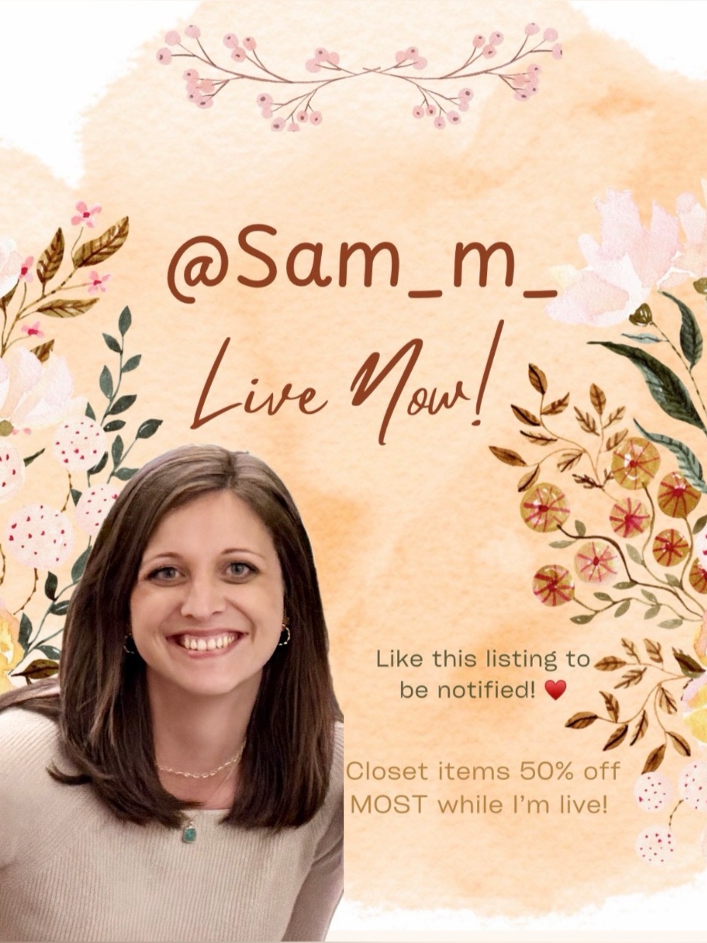 🌿Sam_M_  is LIVE!🌿 Like this post to know when I go live again! ♥️